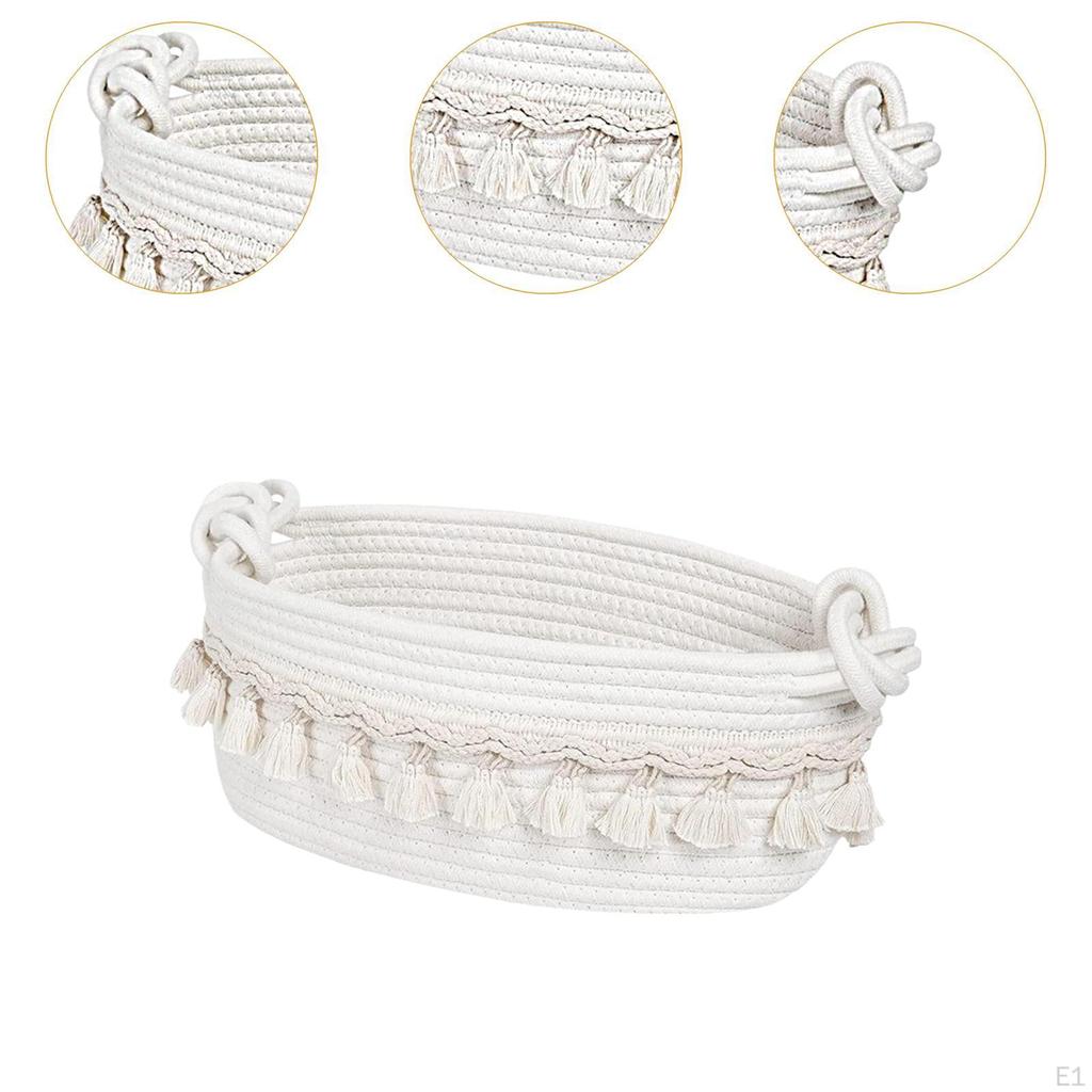 Gewebter Korb Baumwollseil Aufbewahrung Weicher Wäschebehälter Dekorative Aufbewahrung für Schmutzwäsche