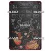 SQDGLZ Vintage Pizza Delicious Food Metal Sign Tin Sign Plate Home Bar Door Wall Decor Sticker Decoration Plaque Poster Gift