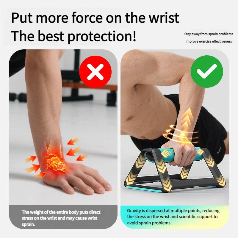 H-Shape Push Up Stand For Home Gym Chest Arm Muscle Training Non-Slip ABS Portable Fitness Equipment