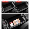 for Toyota RAV4 2026 Center Console Armrest Lower Organizer Tray Car Storage Box Silicone Interior Accessories Tidying