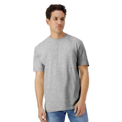 Camiseta masculina leve de algodão liso
