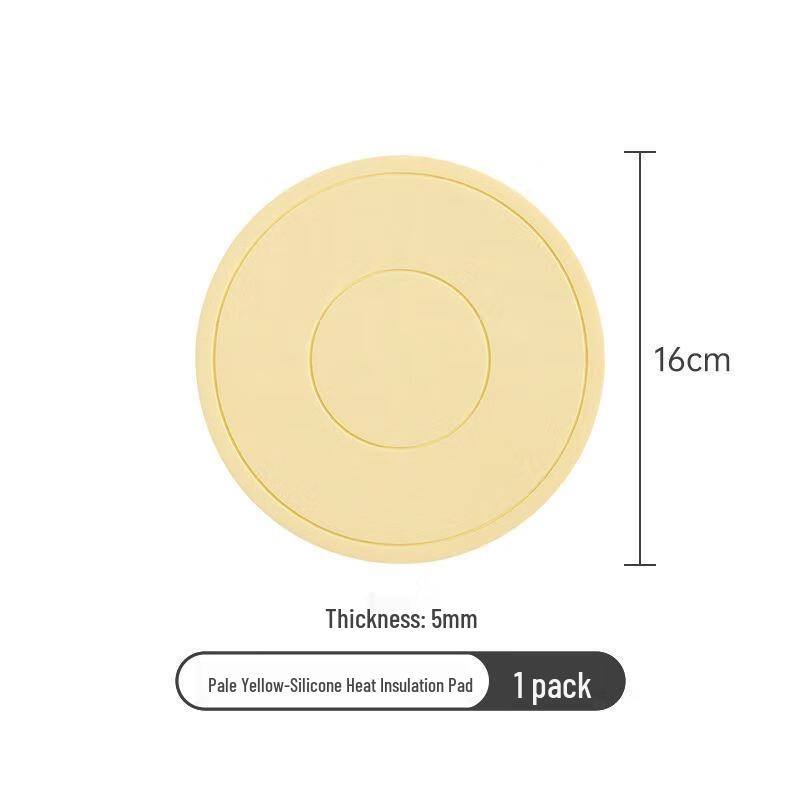 Minai Silicone Heat Resistant Mats 5-Pack 16cm Diameter, 5mm Thick
