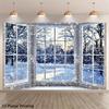 A Winter-themed Snow Scene Decoration Banner, Suitable for Use In Living Rooms, Party Venues, Rooms, and Yards.