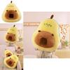 Adorable Avocado Capybara Plush Toy Soft Cuddly Doll Pillow For Kids Gifts