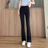 Women's High Waist Lace Flared Bell Bottom Pants with Pockets