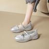 Augustine Sports Mary Jane Women's Shoes 2025 New Summer Silver Single Shoes Platform-soled Light Mouth Casual Single Shoes