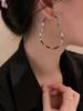 1 Pair Fashion Heart Shaped Twist Design Earrings, Elegant Casual Style For Women Valentines,Mom,Mother,Mother's Day,Gift