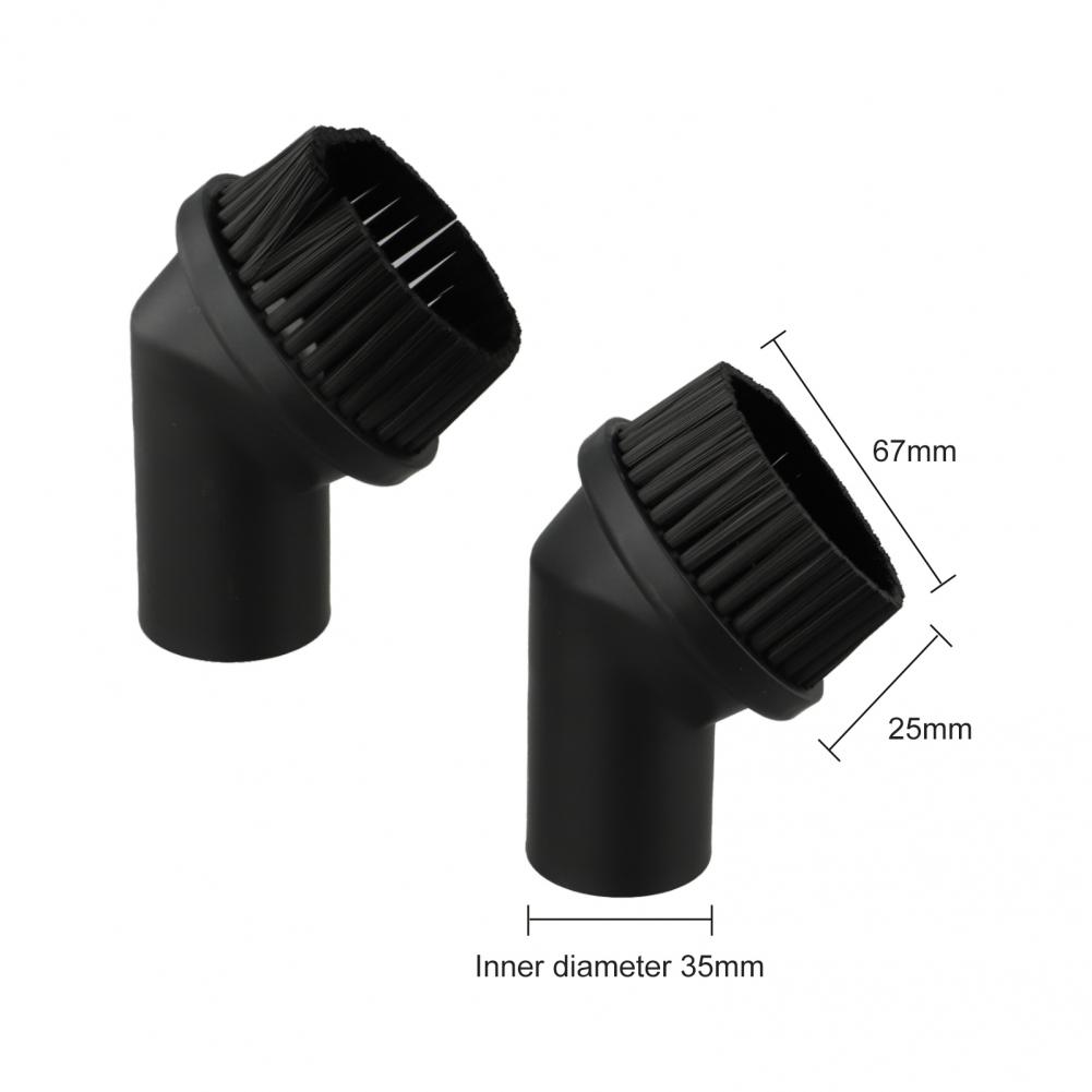 Compatible 35mm Inner Diameter Round Dust Brush for Vacuum Cleaners Pack of 2