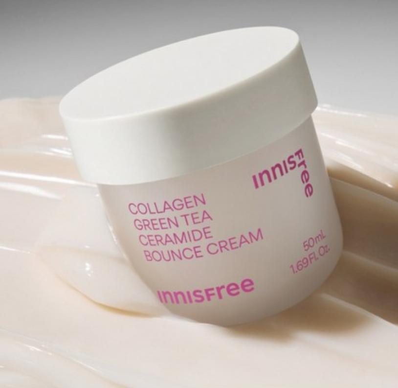 Innisfree Collagen Green Tea Ceramide Bounce Cream 50ml