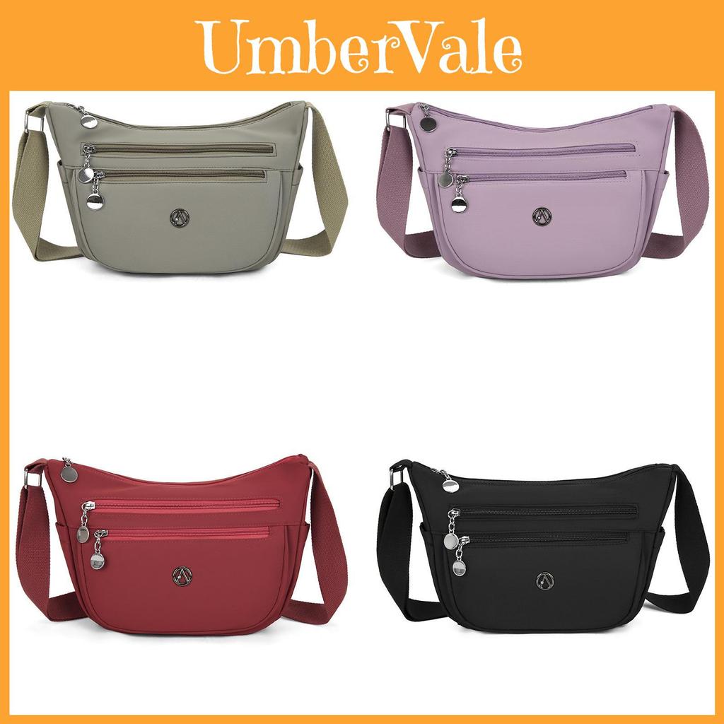 Nylon Duffle Bag For Women With Zipper Closure And Inner Pouch For Daily Use