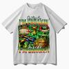 Fuuny T Shirt Frog TShirt Cotton High Quality Print Short Sleeve Positive Cottagecore Oversized Tee Unisex Women Clothes Teenagers