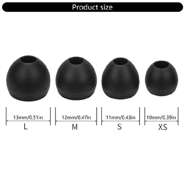 4Piece Silicone Earbud Tips For CKM5 CK350iS In Ear Headphones Noise Reduces For Fitness Enthusiasts