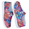Women's Plus Size Floral Lace-Up Low-Top Sneakers, Casual Sport Shoes