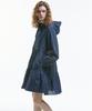 Manavis Seven Hooded Tiered Dress [Green]