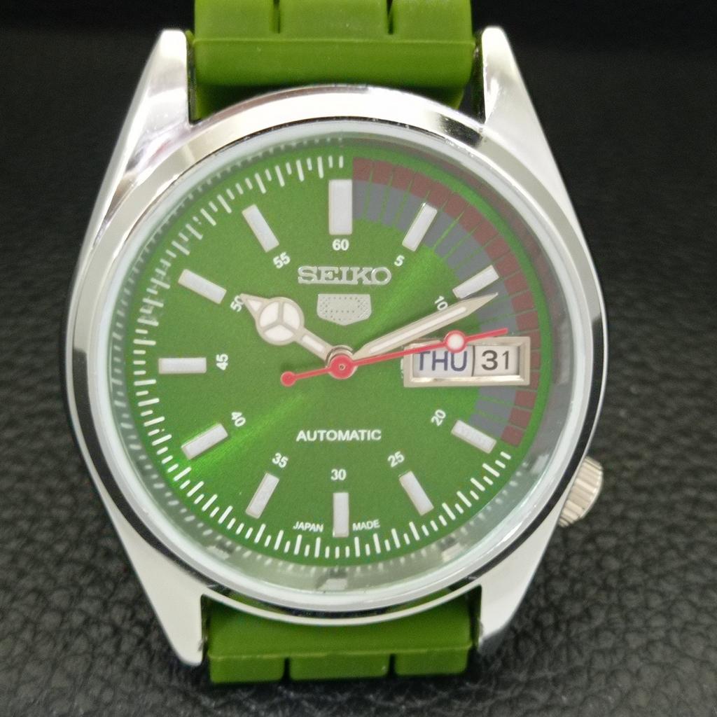 AUTOMATIC VINTAGE REFURBISHED SEIKO 5 6309A JAPAN MENS GREEN WATCH a441094-4 Sk-a441094