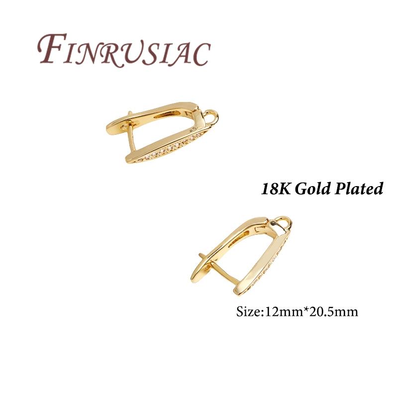1 Pair/lot 18K Gold Plated French Earring Hooks Earwires Earrings Clasp,DIY Earrings Making Accessories