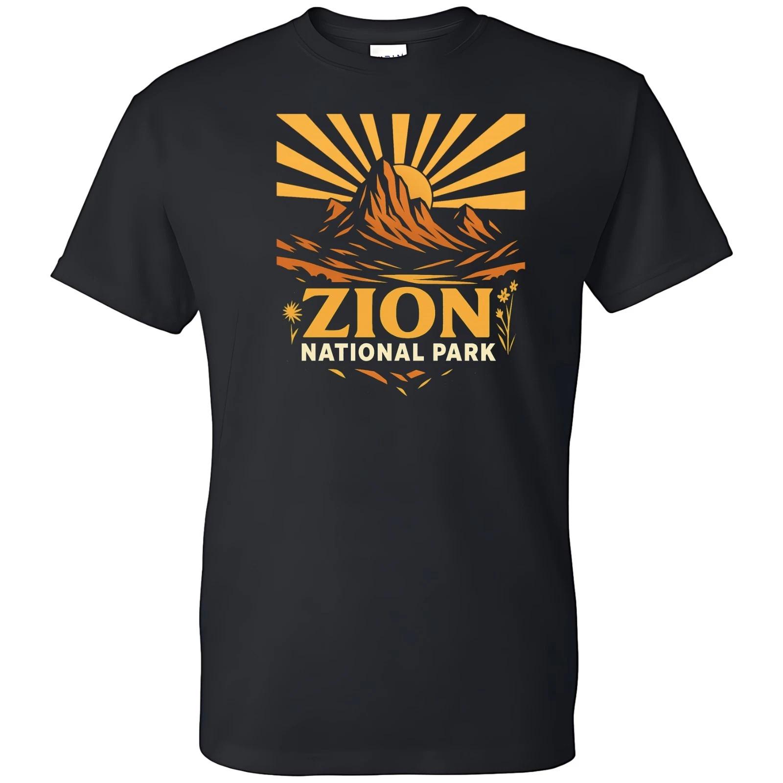 Zion National Park T-shirt Black 4XL