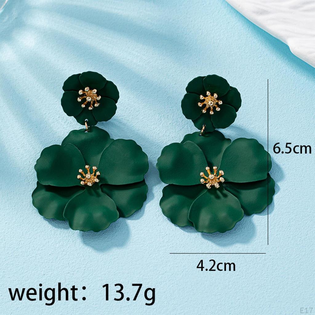 Floral Drop Earrings for Elegant Events
