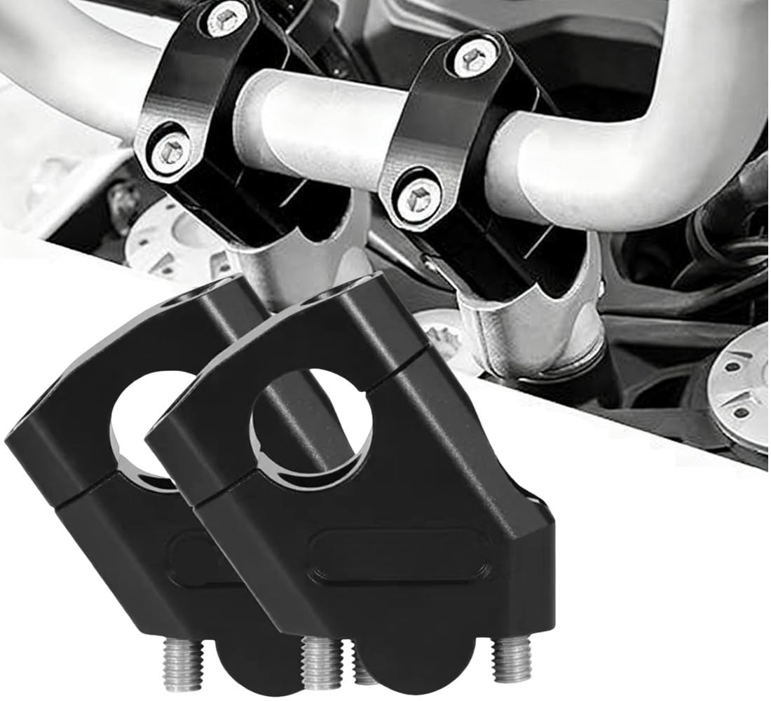 

Motorcycle Handlebar Riser 1.1 inches (28 mm) Raise Handle Position Motorcycle Post Bar Back 28mm чёрный