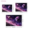 2D Magical Space Backdrop, Pink and Purple Nebula Photography Banner