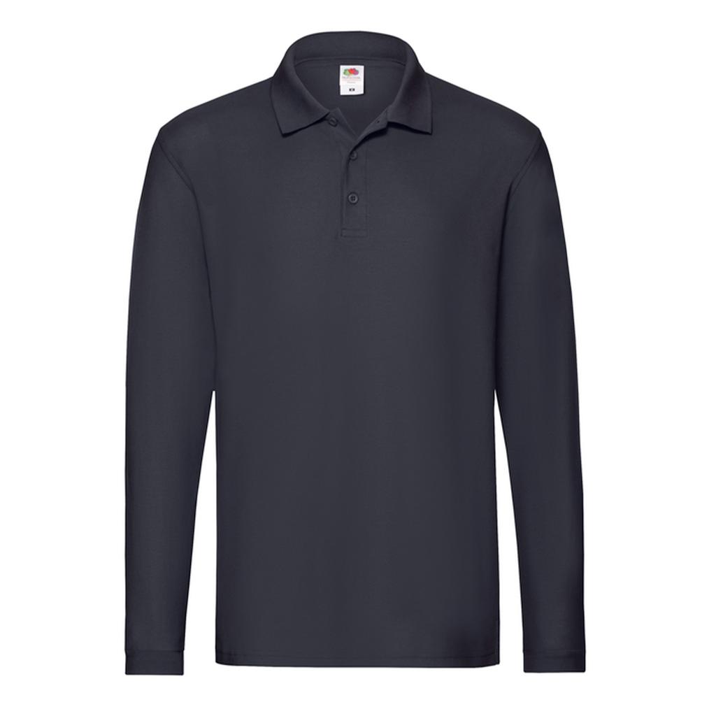 Fruit of the Loom Mens Premium Long-Sleeved Polo Shirt