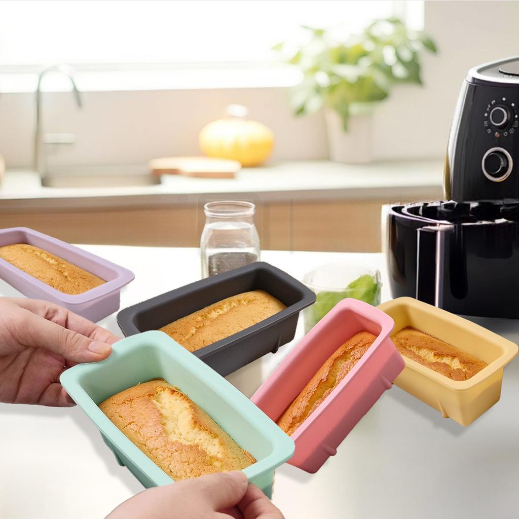 Molde Rectangular de Silicona para Pan de Molde Molde para Pastel Bandeja Grande para Hornear