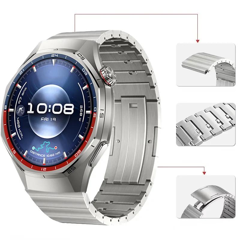 22mm Quick Release Titanium Strap for Huawei Watch GT6/GT6 Pro/5/GT5 GT4 46mm Metal Wristband Correa for Amazfit Bip 6 5/GTR 4 3