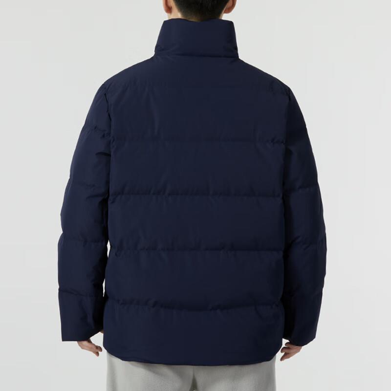 Under Armour Solid Color Casual Stand Collar Long Sleeve Down Jacket Unisex Outerwear Navy-Blue 23600802-409