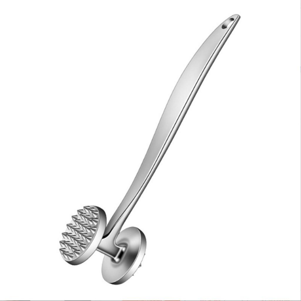 Legierung Fleischklopfer Hammer, Doppelseitiger Küchenfleischklopfer, Steakklopfer mit rutschfestem Griff, Robuster Fleischklopfer