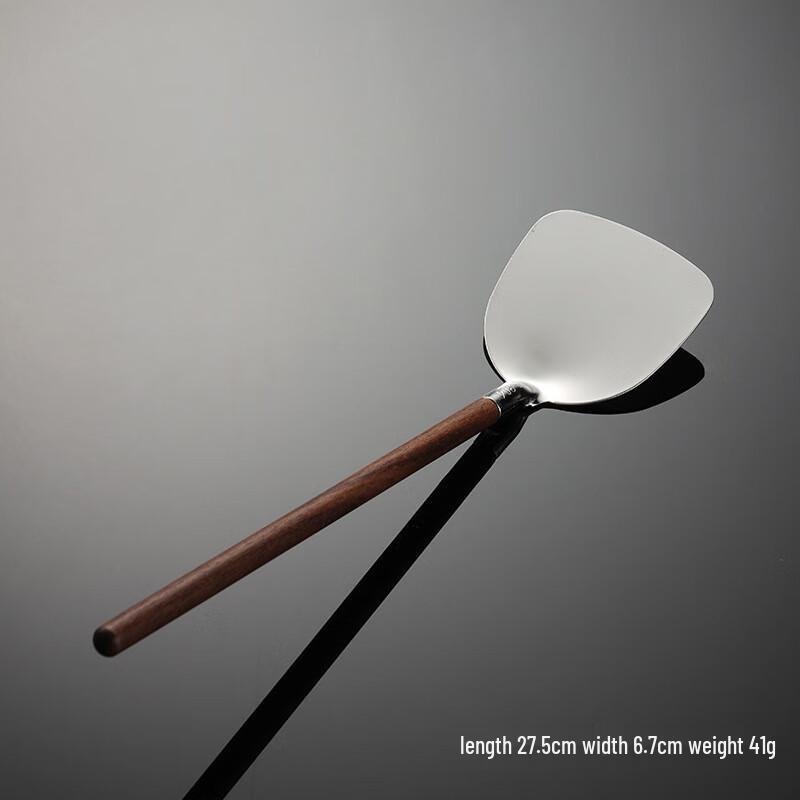 Wutuo Walnut Wood Handle 304 Stainless Steel Small Spatula Set