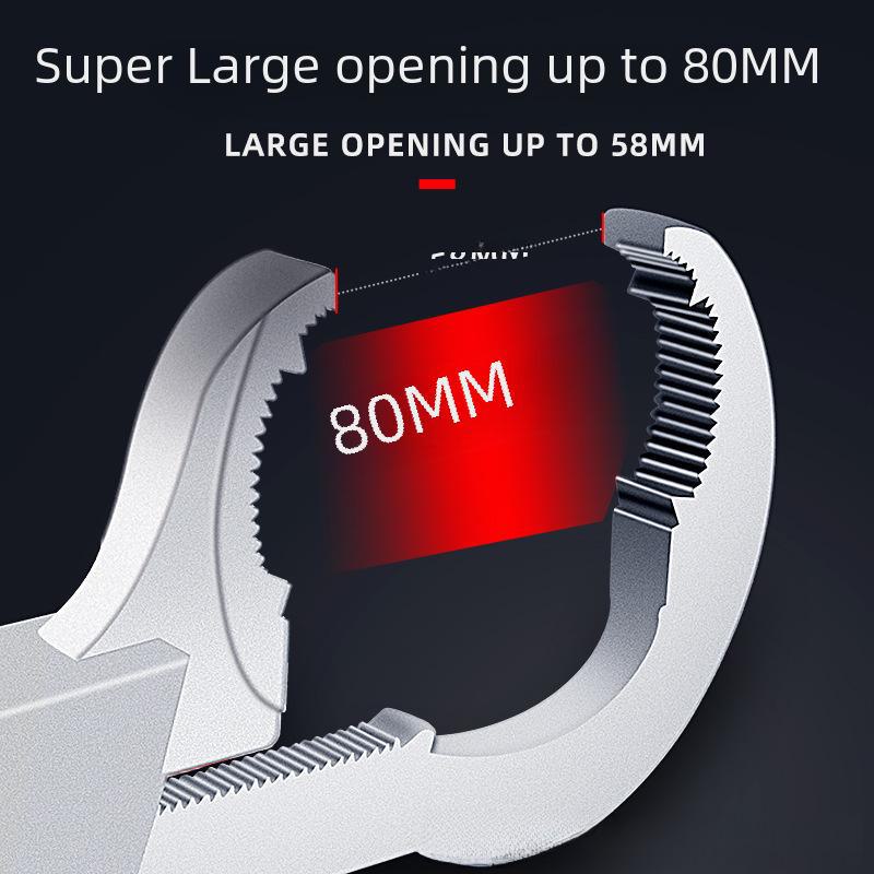 Adjustable Aluminum Alloy Bathroom Sink and Faucet Wrench