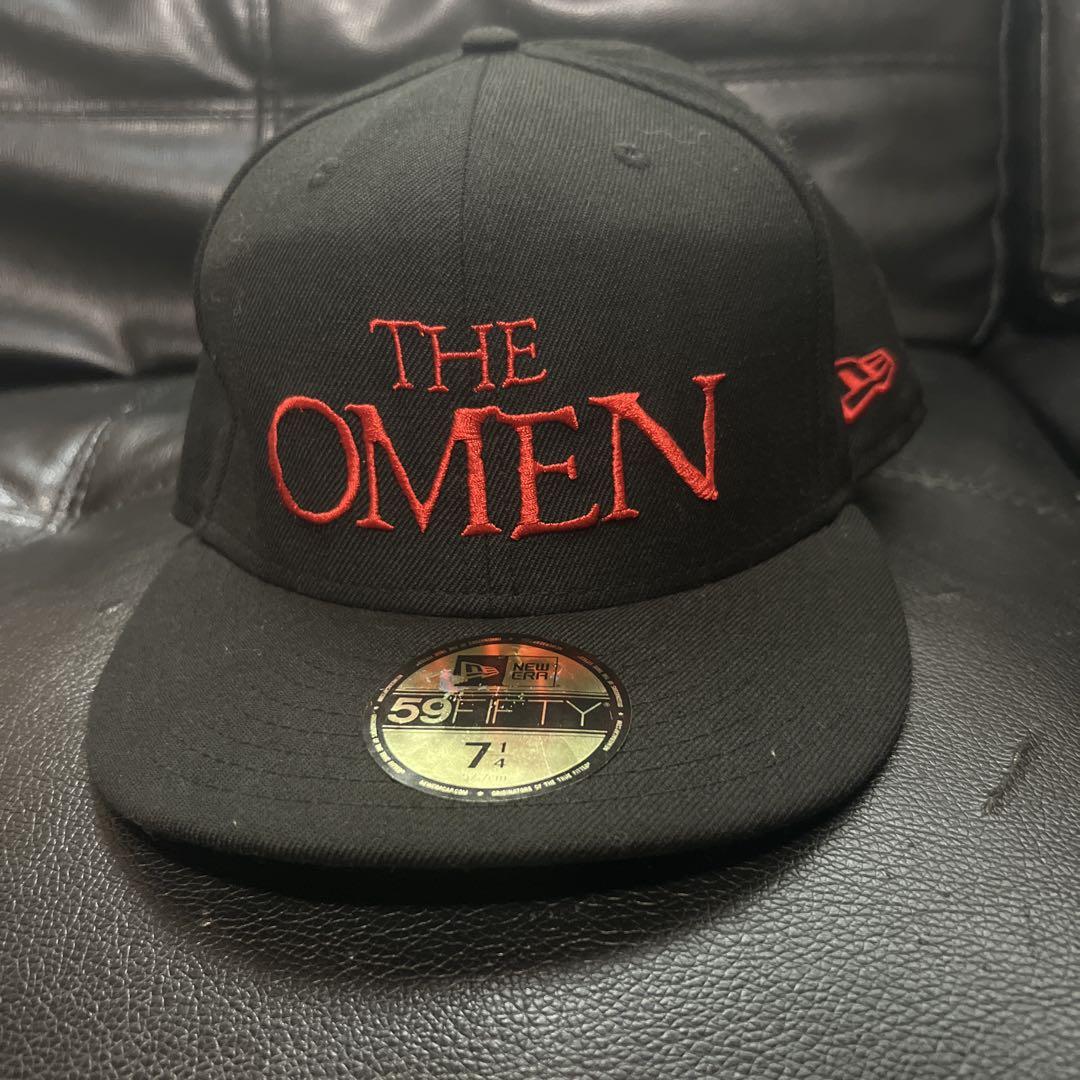 

[USED] Rare New Era 59FIFTY THE OMEN Cap, size 7 1/4