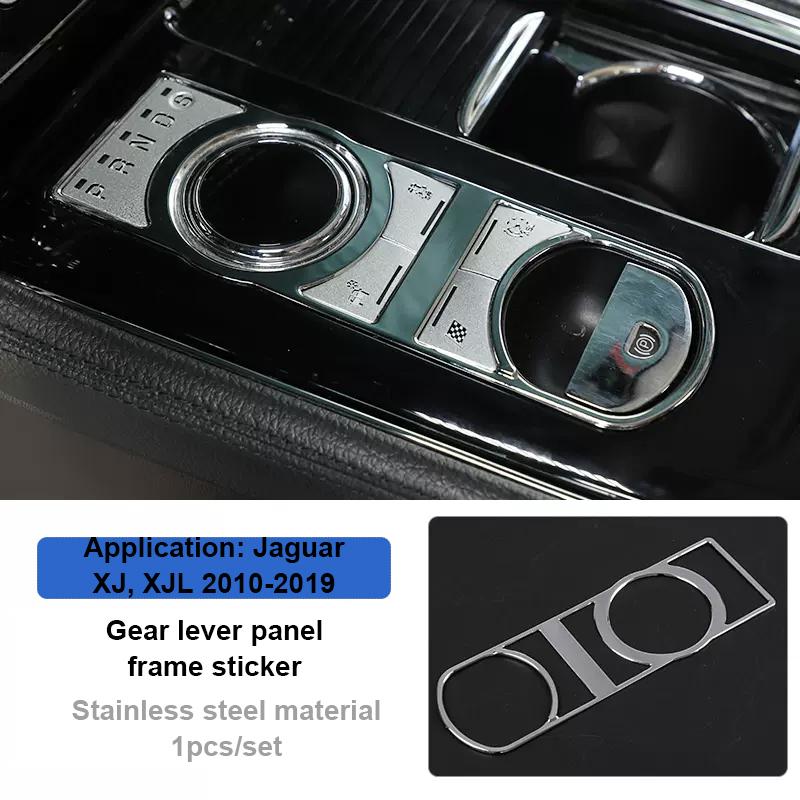 For Jaguar XJL XJ Button Cover Decals Chrome Car Button Stickers For AC Heater Control Switch For Jaguar XJ X351 Car Accesories