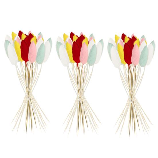 1 Set Dried Flower Bouquet Romantic Easter Celebration Bunny Tail Household Products
