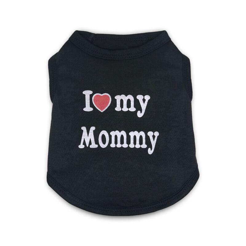 Pet Clothing: Daddy & Mommy Vest for Small Dogs - Spring, Summer, Autumn Styles.