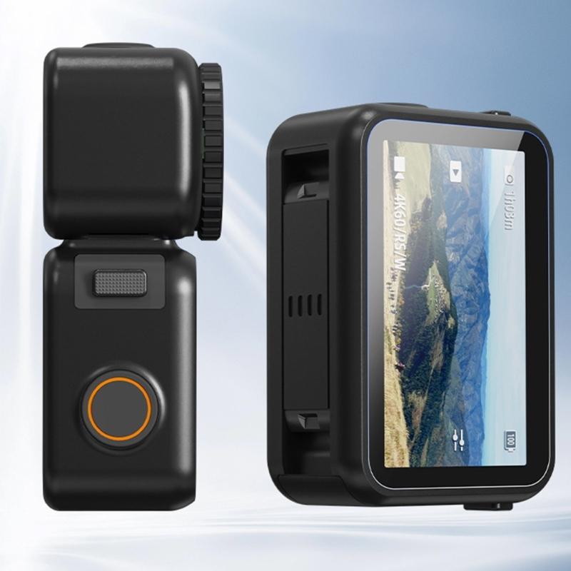 High Sensitivity Tempered Glass Protector for Action Camera LCD Display Thickness Curved Edged Display Film Replacement