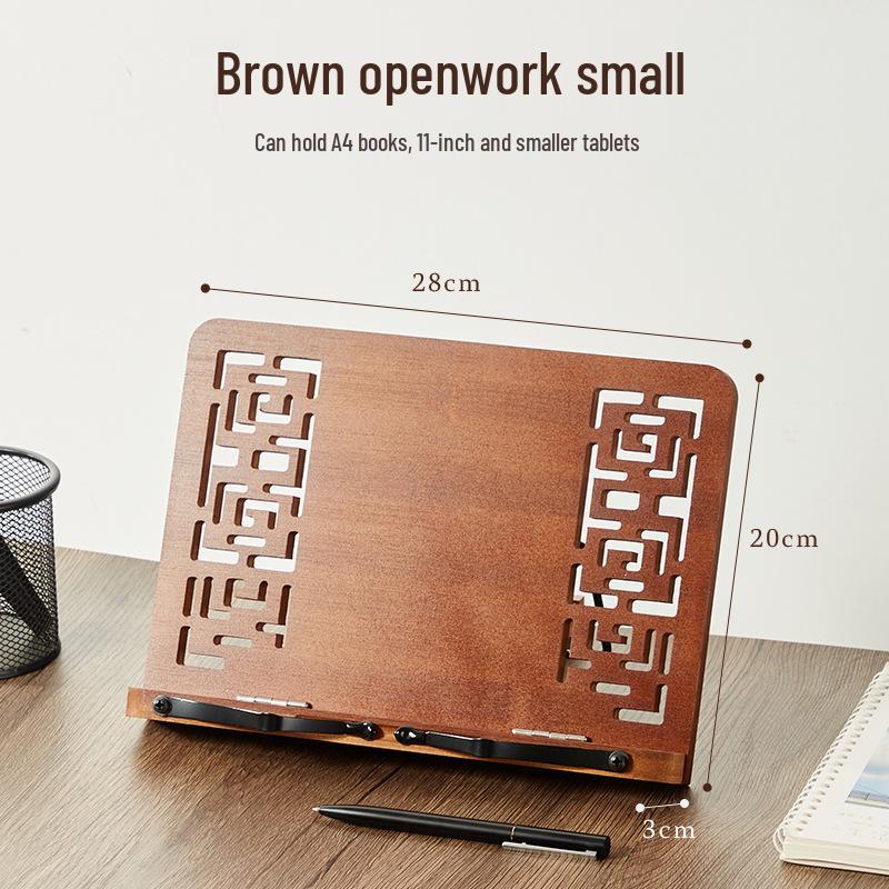 

Bamboo Bookshelf & Tablet Stand for Calligraphy and Reading