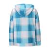Women's Fashion Fall And Winter Plush Tweed Hooded Jacket Zipper Warm Top