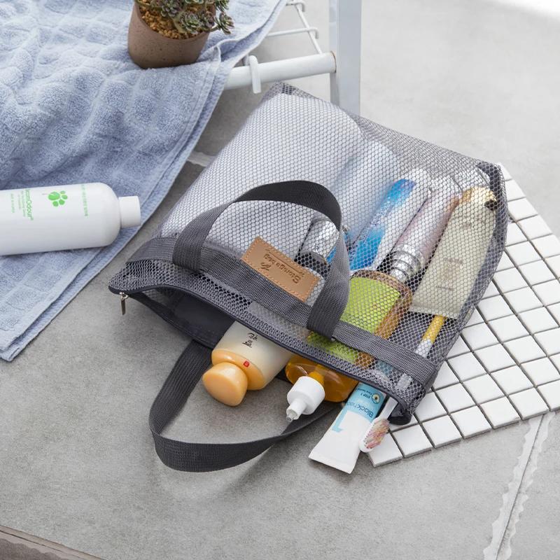 Travel Beach Organization Storage Bag Closet Organizer Clothing Portable Outdoor Wash Swimming Bag Mesh Storage Bag Travel Bag