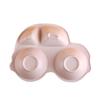 Bamboo Fiber Children's Cartoon Car Shape Cutlery Set Plate Baby Split
