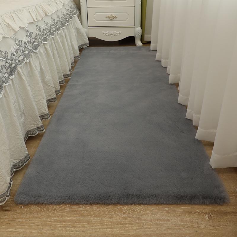 Rabbit Fur Style Bedside Sofa & Coffee Chair Carpet - Perfect for Children's Room, Bathroom, or Entrance