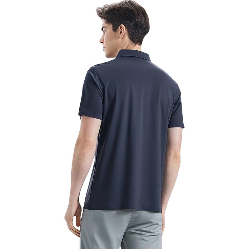 Men s Silk Blend Gradient Print Polo Shirt M