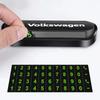 For Volkswagen 1Pcs Car Temporary Parking Card Plate Badge Car Styling For Volkswagen Golf Motion Touran Rline TDI R32 MK4 GTI J