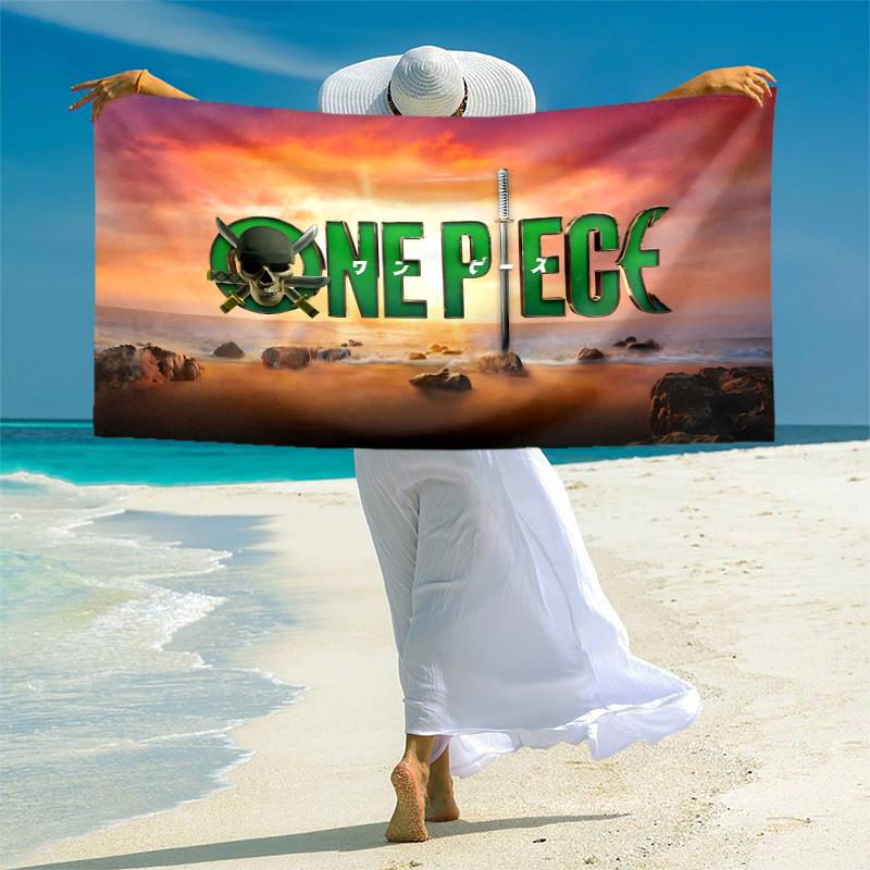 1pc One Piece Adventure Microfiber Beach Towels Quick Dry Towel Sand Beach Towels Pool for Travel Swim Pool. B7280120
