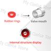 4Pcs/Set GR Sport Logo Car Styling Wheel Tire Valve Air Caps Stem Dustproof Cover For Toyota GR Gazoo Racing Sport Prius Camry