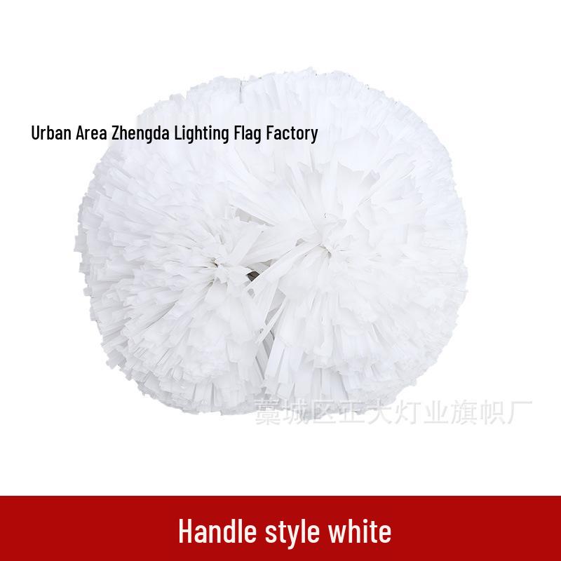 

Большие матовые помпоны для чирлидинга с двухсторонними ручками