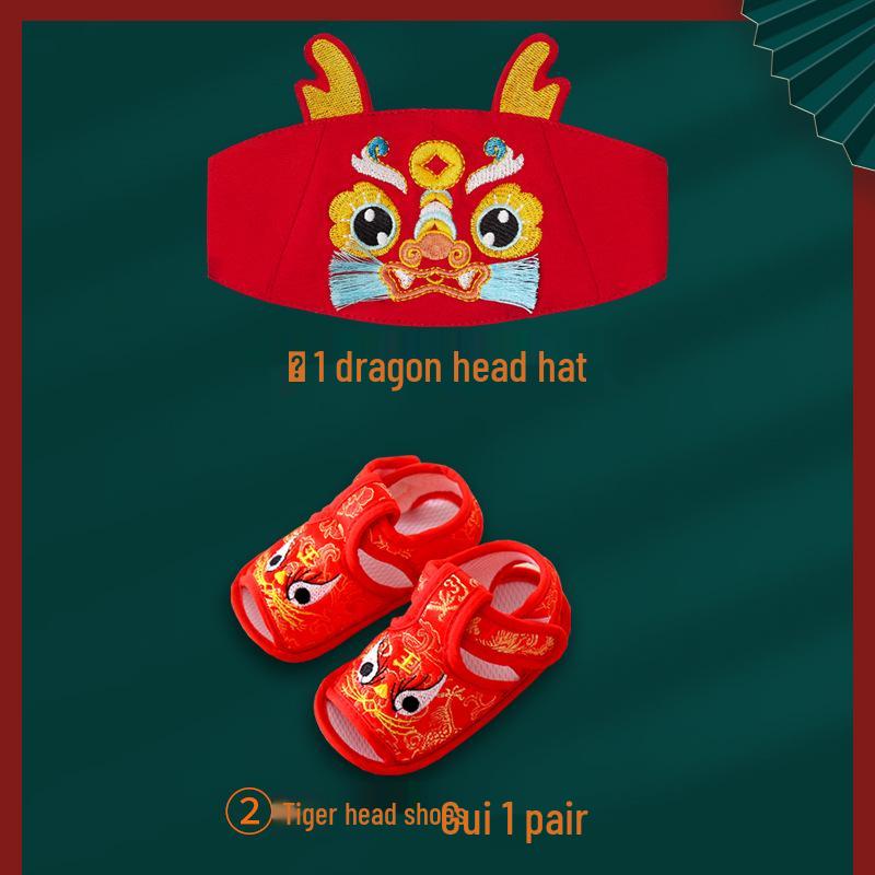 Year of the Dragon Baby Romper: Summer Crawling Onesie for First Birthday, Full Moon, or Hundred Days Celebration.