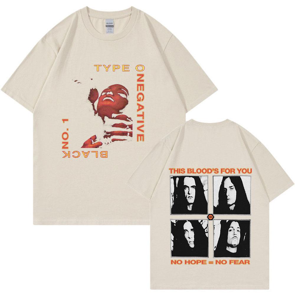 Rocková kapela Type O Negative Bloody Kisses Pánské Dámské Gotický Metal Vintage Hip Hop Trička s krátkým rukávem 100% bavlna