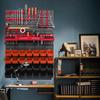 Tools Wall Storage Shelf Tool Holders 28 Stacking Boxes Wall Mounted Tool Rack Extra Strong Wall Plate for Wrench Screwdriver