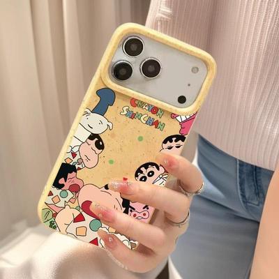iPhone 14/14 Pro/16 Pro Max/17 Crayon Shin-chan Cartoon Case - Cute, Cross-Border Design